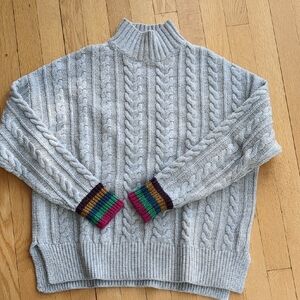 Boden Light Gray Knit Sweater